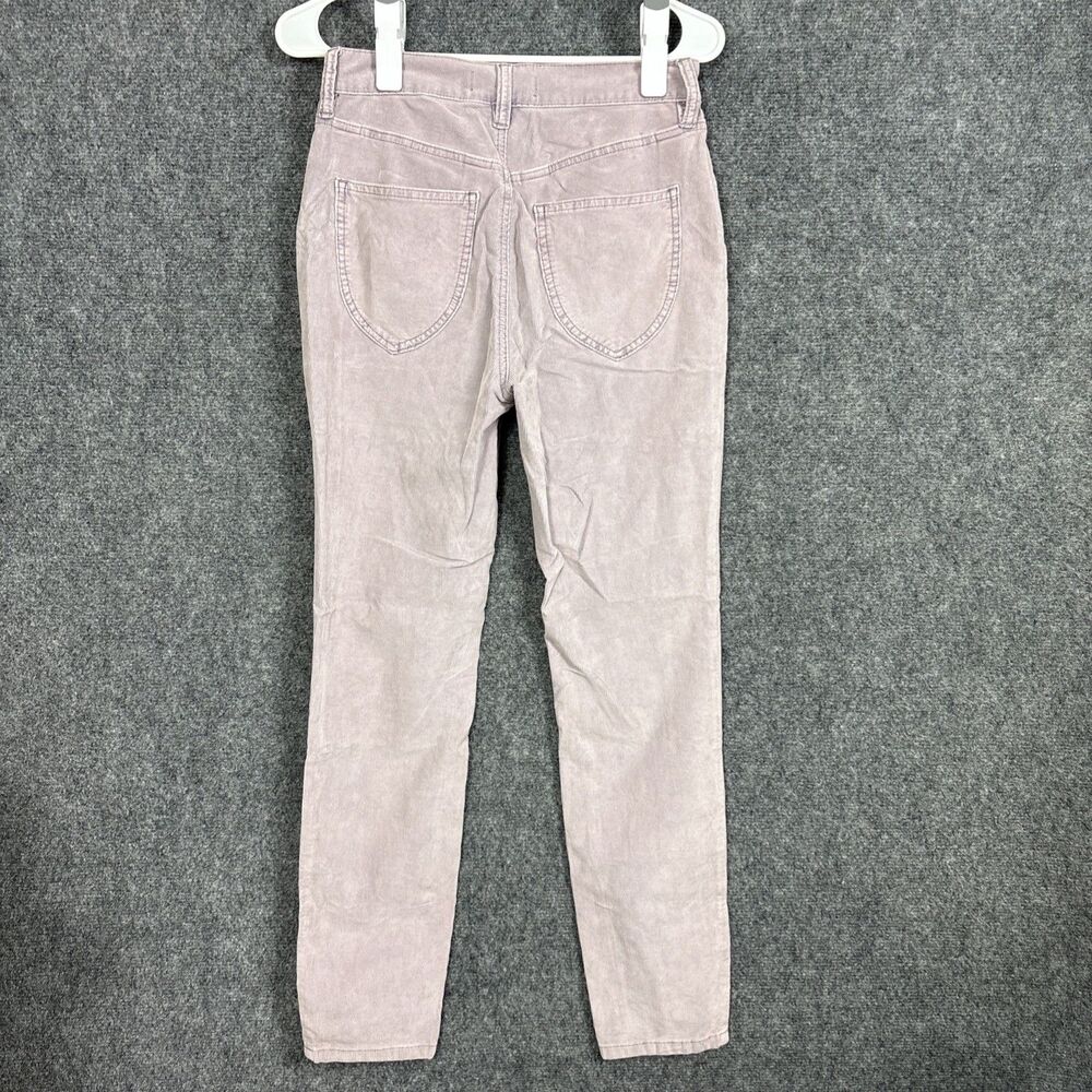 Free People  Pants Womens Size 26 Lavender Sun Chaser Corduroy exposed button - Picture 2 of 11